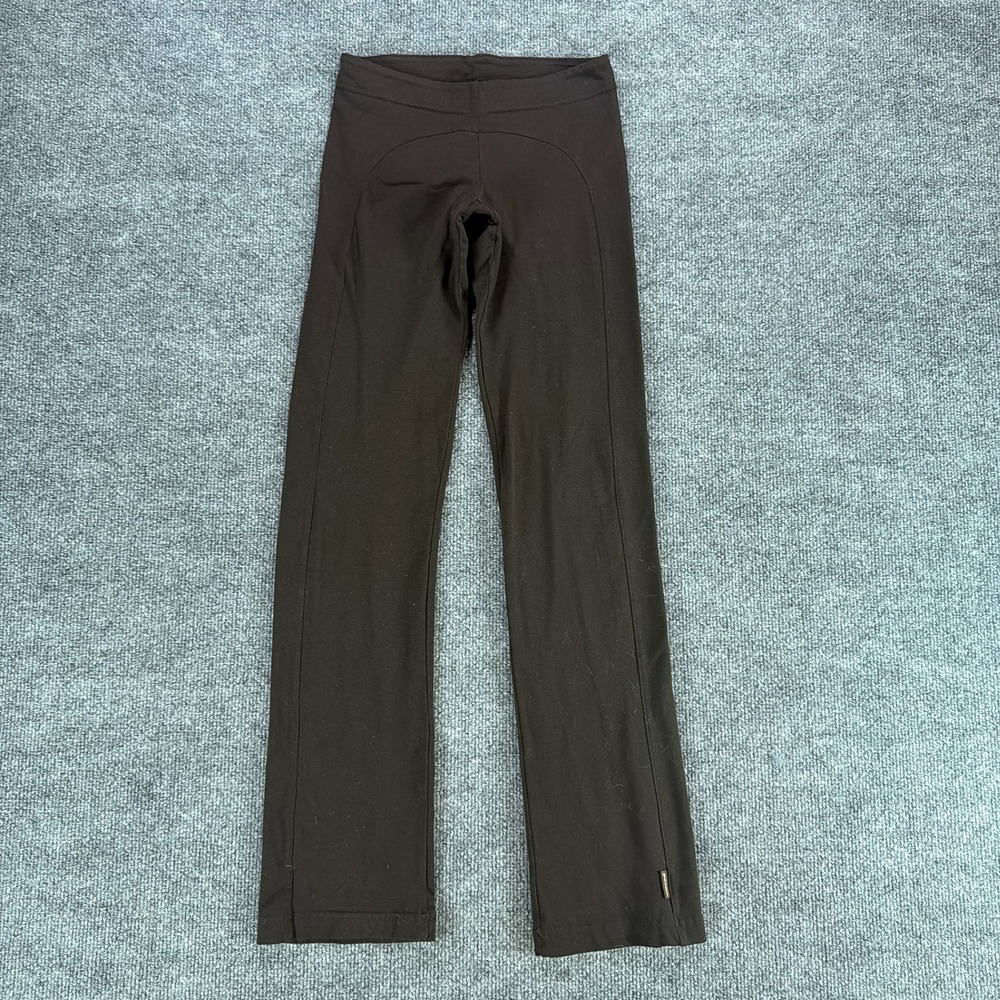Prana Womens XS Yoga Pants Dark Brown Bootcut Athletic Leggings Workout Made USA